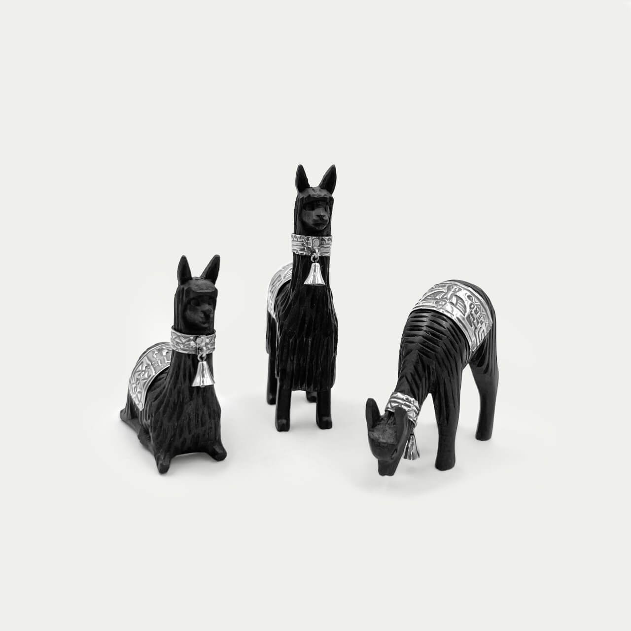 Alpacas Baby - Madera y Plata 950