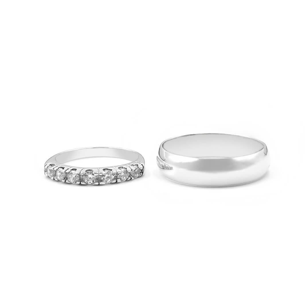 Aros de Promesa Riviere - Plata 950