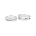 Aros de Promesa Cruzados - Plata 950