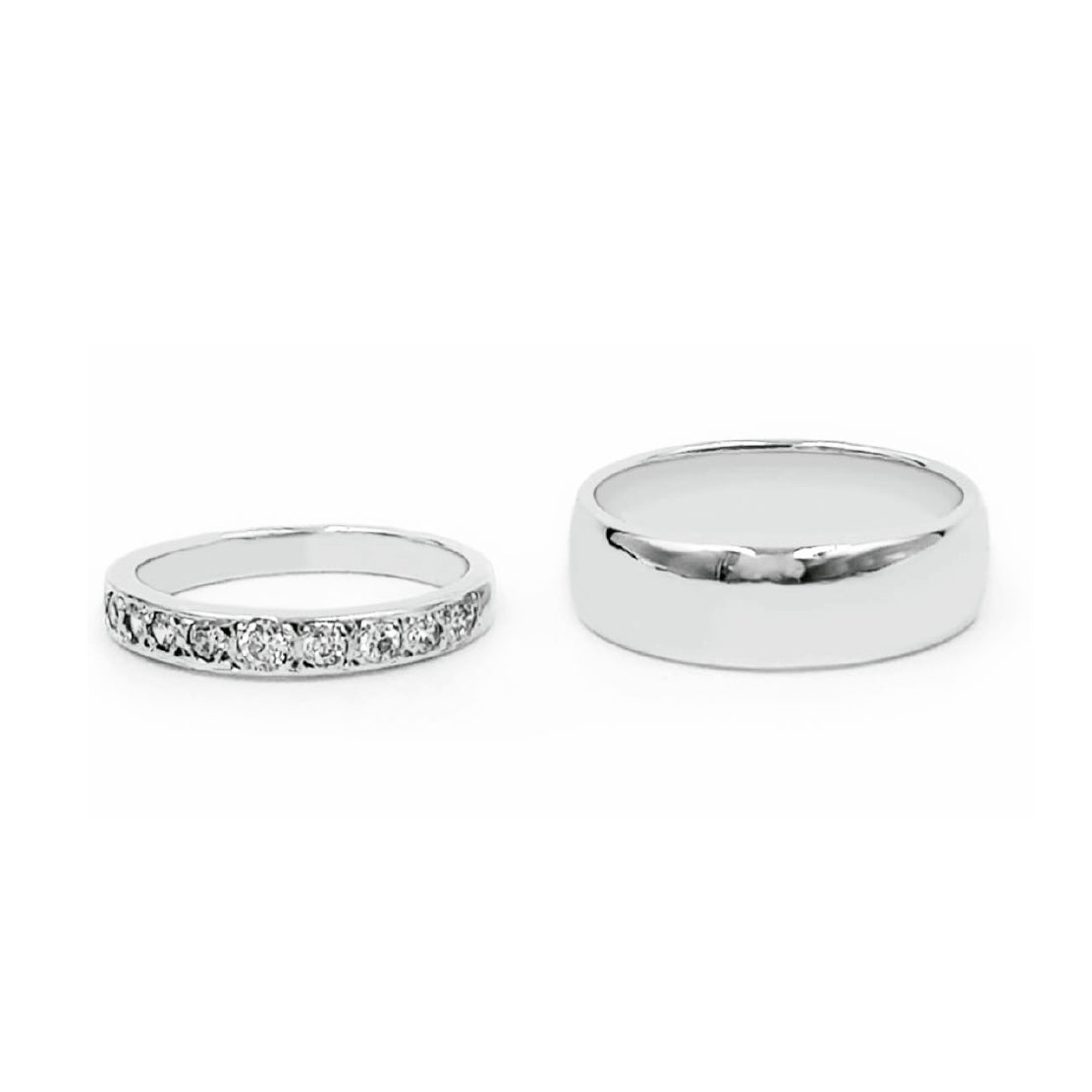 Aros de promesa Cintillo - Plata 950