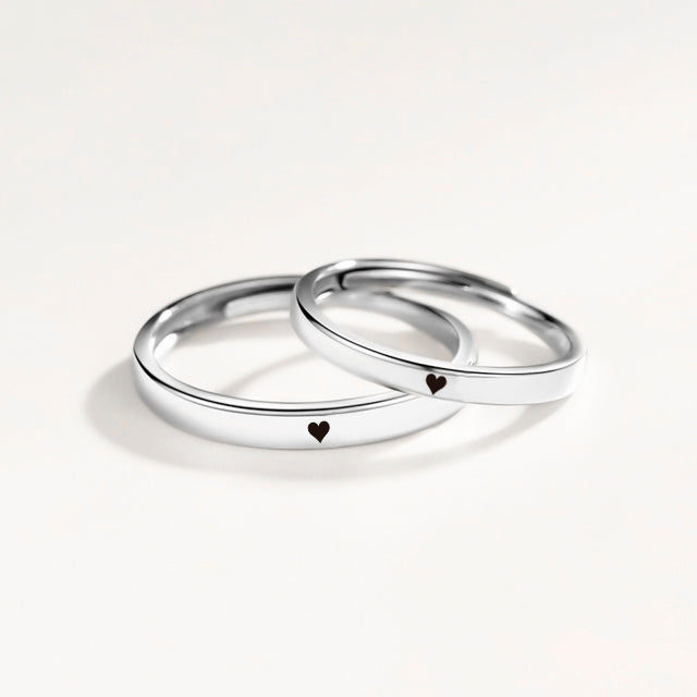 Aros de Promesa con Grabado Láser - Plata 950