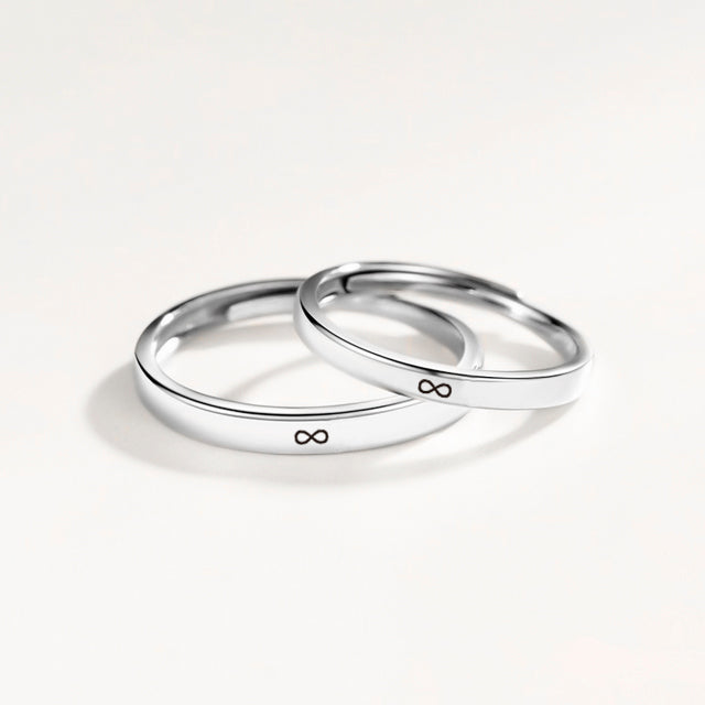 Aros de Promesa con Grabado Láser - Plata 950