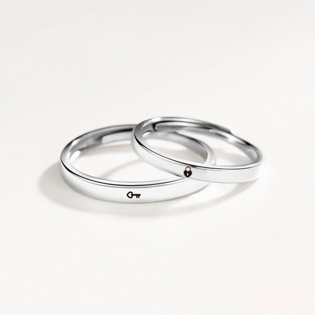Aros de Promesa con Grabado Láser - Plata 950