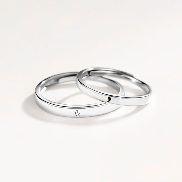 Aros de Promesa con Grabado Láser - Plata 950