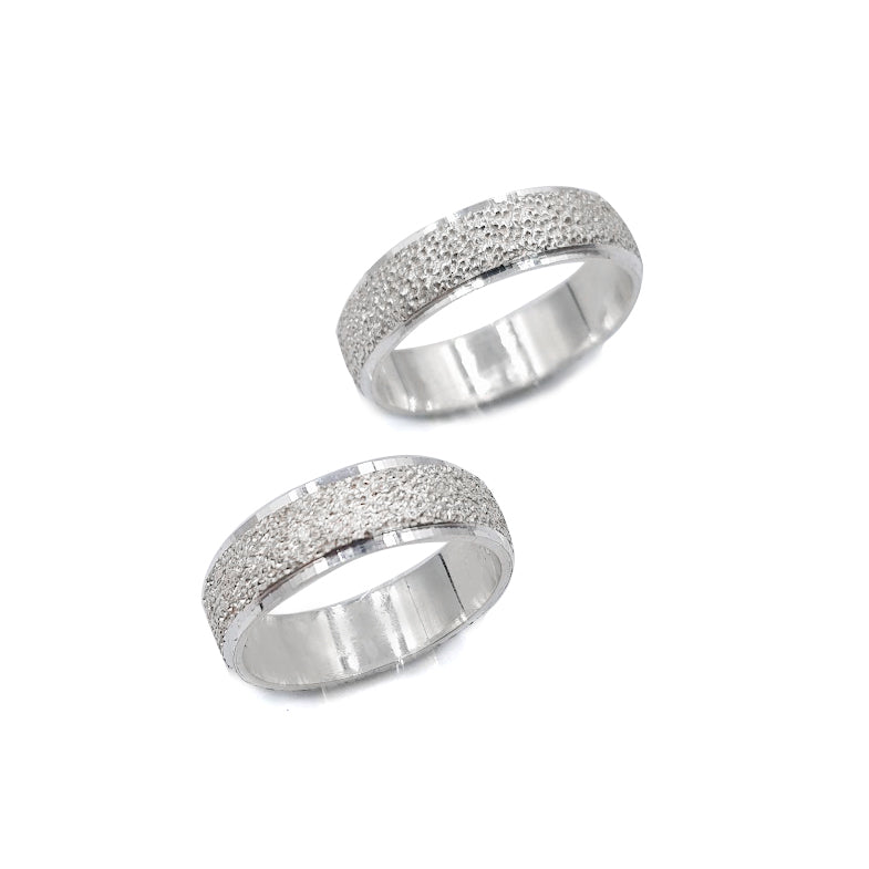 Aros de Promesa Arenados- Plata 950