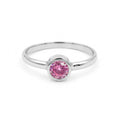 Anillo Solitario-Plata 950/925