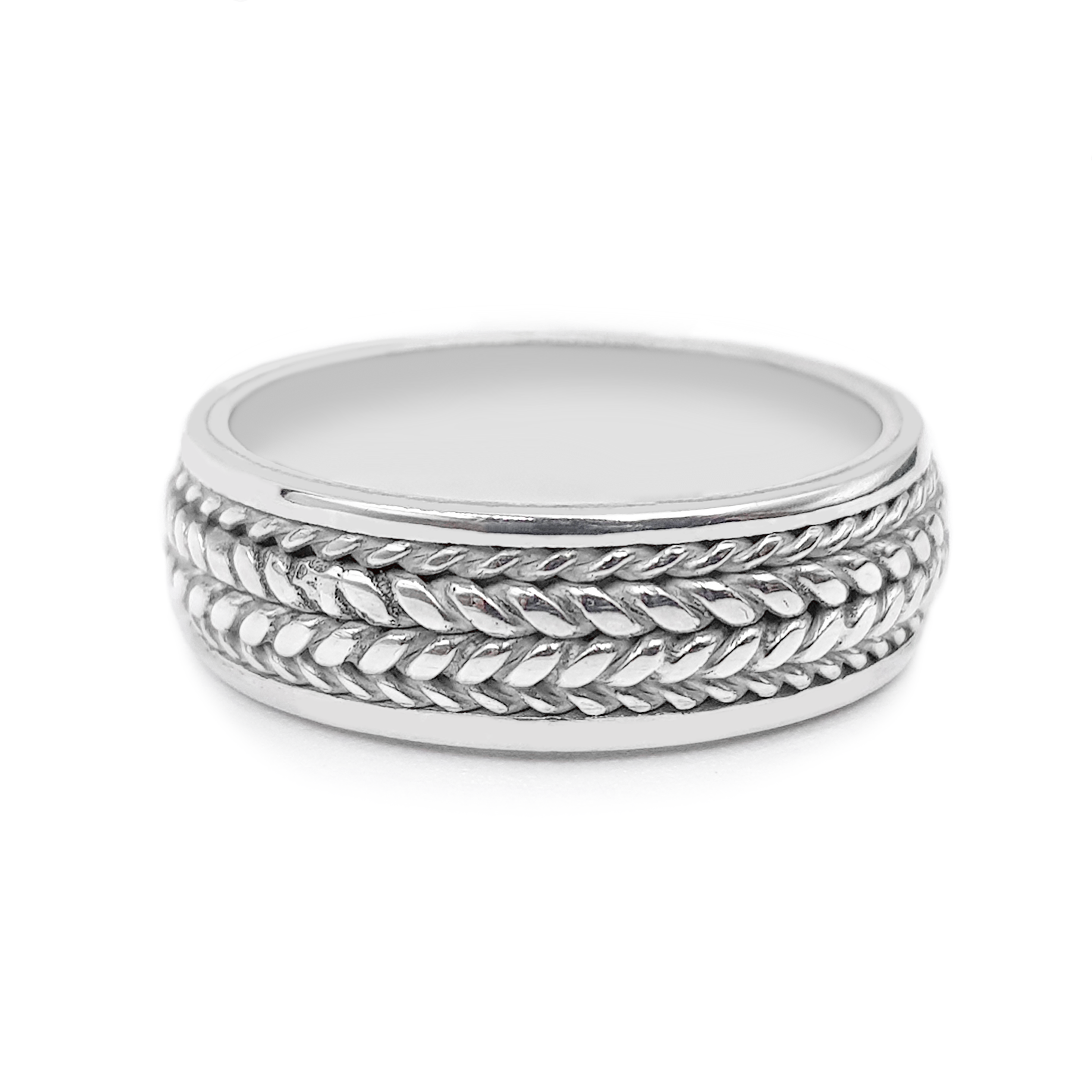 Anillo Trenzado-Plata 950