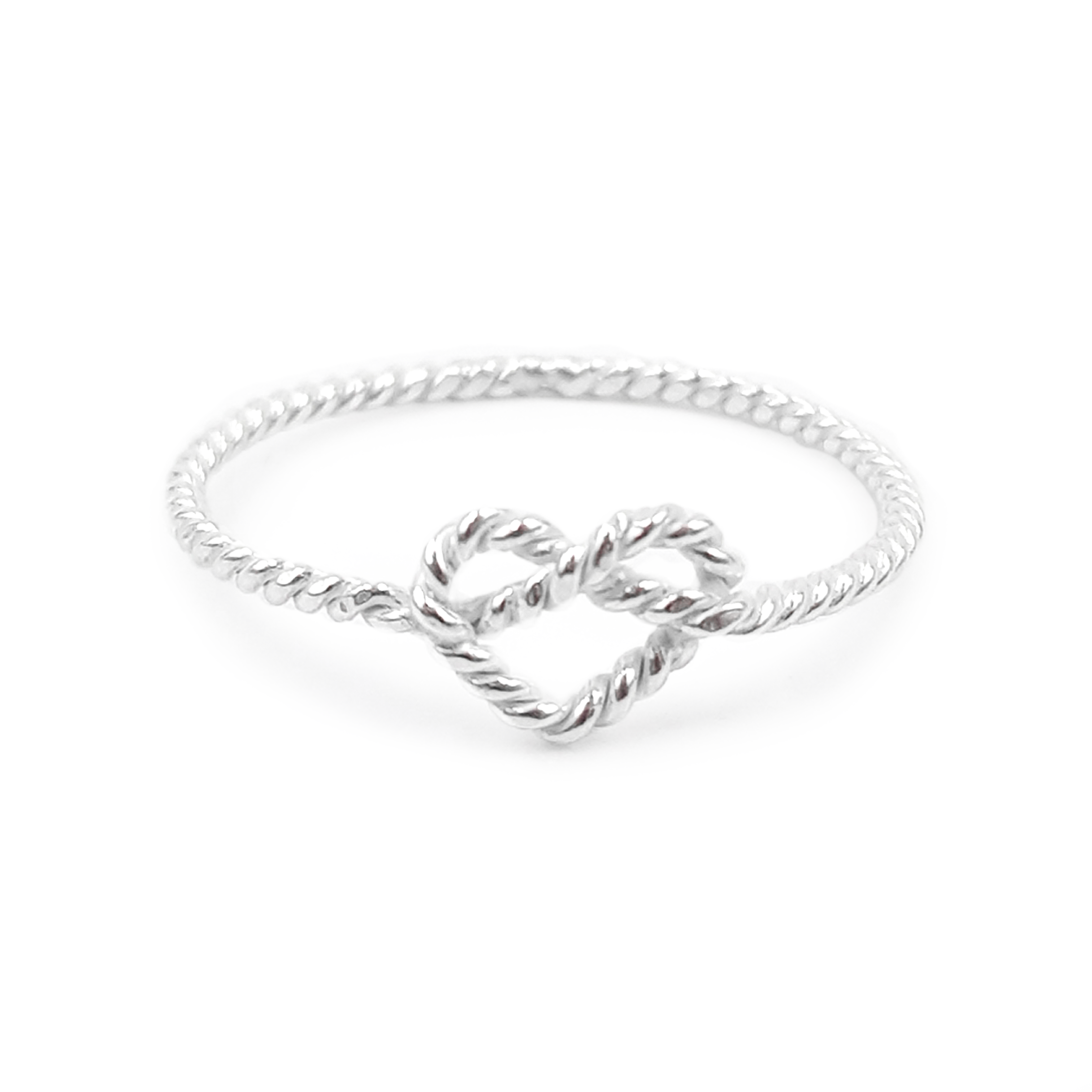 Anillo Tiny Corazón Entorchado - Plata 950/925