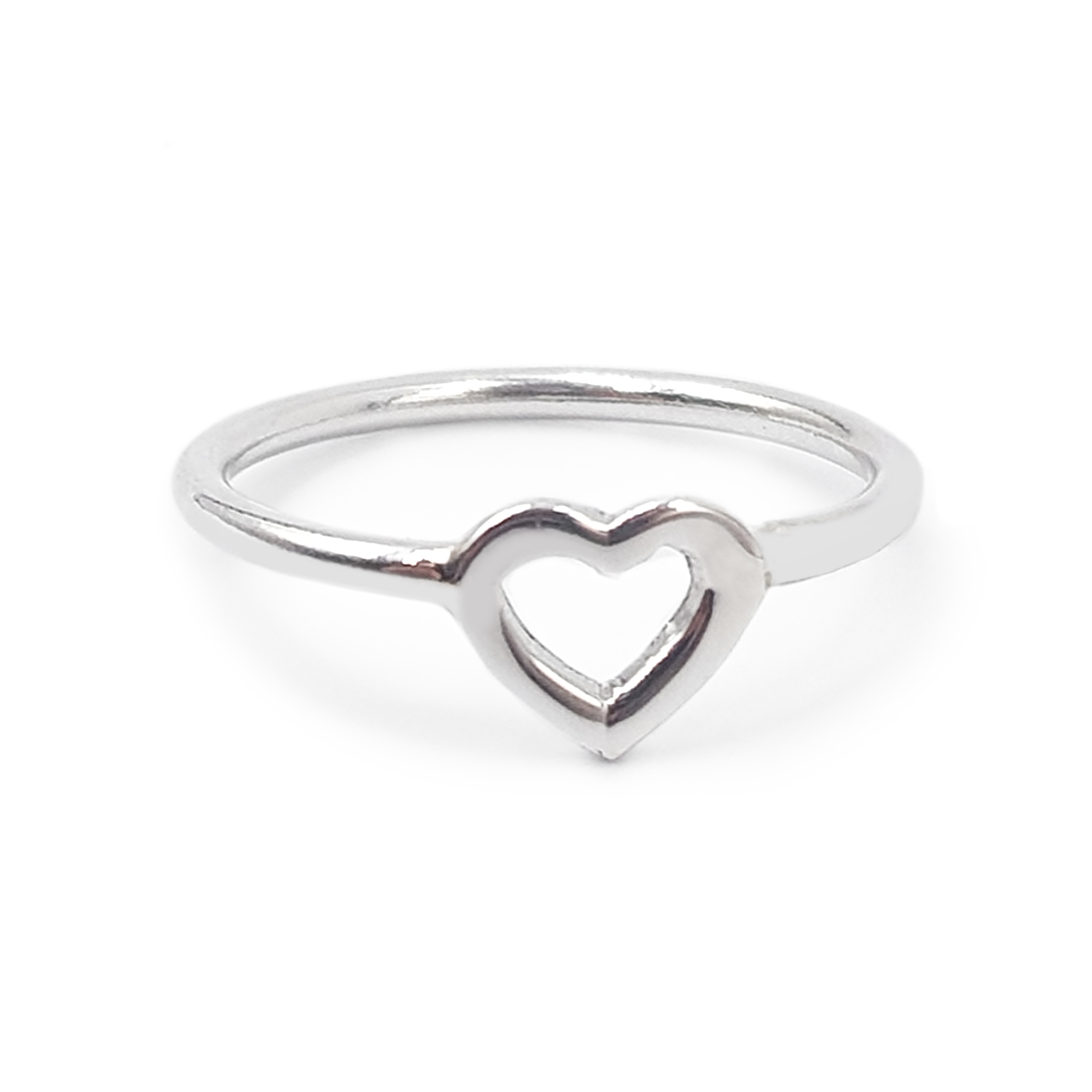 Anillo Tiny Silueta de Corazón - Plata 950/925