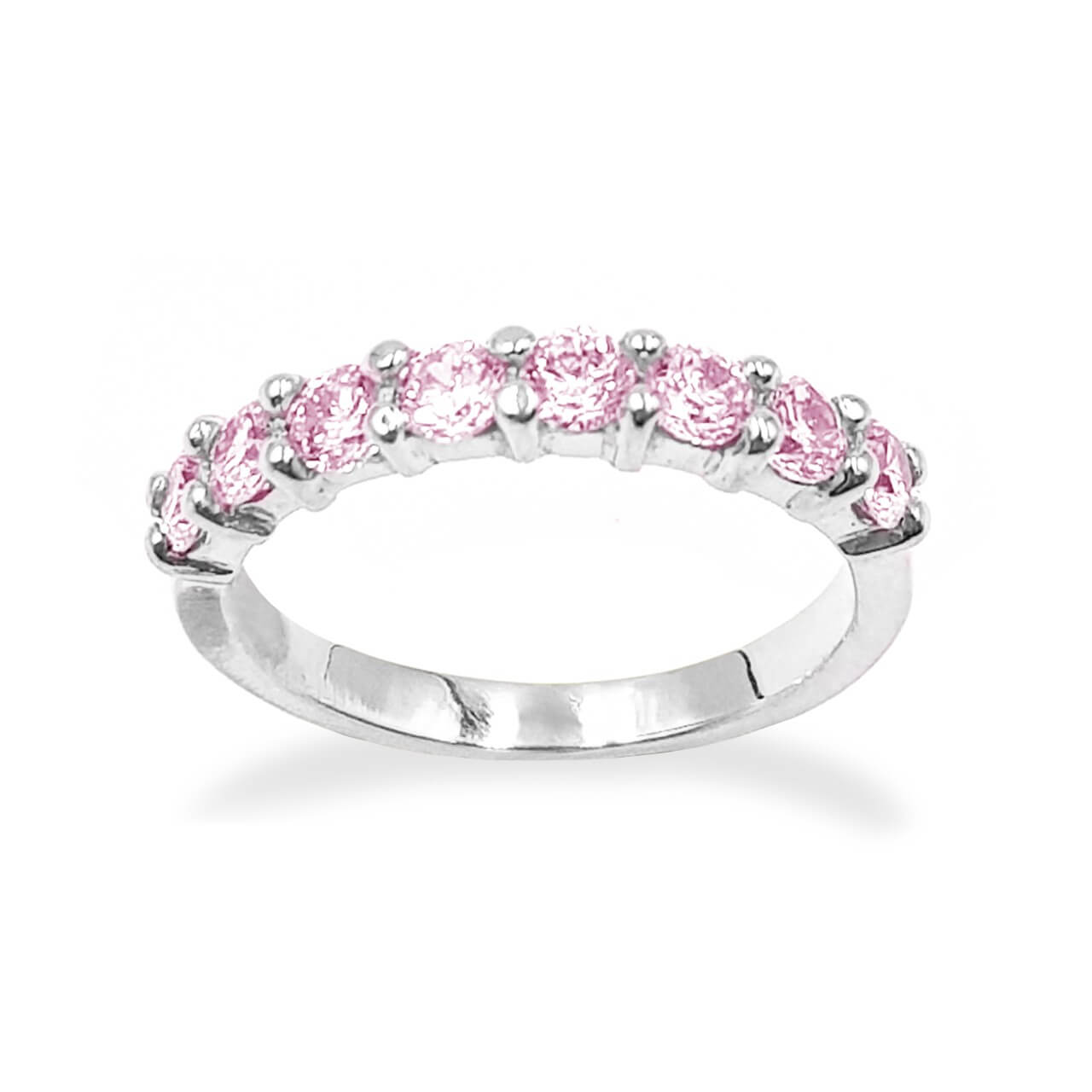 Anillo Medio Riviere Shiny - Plata 950