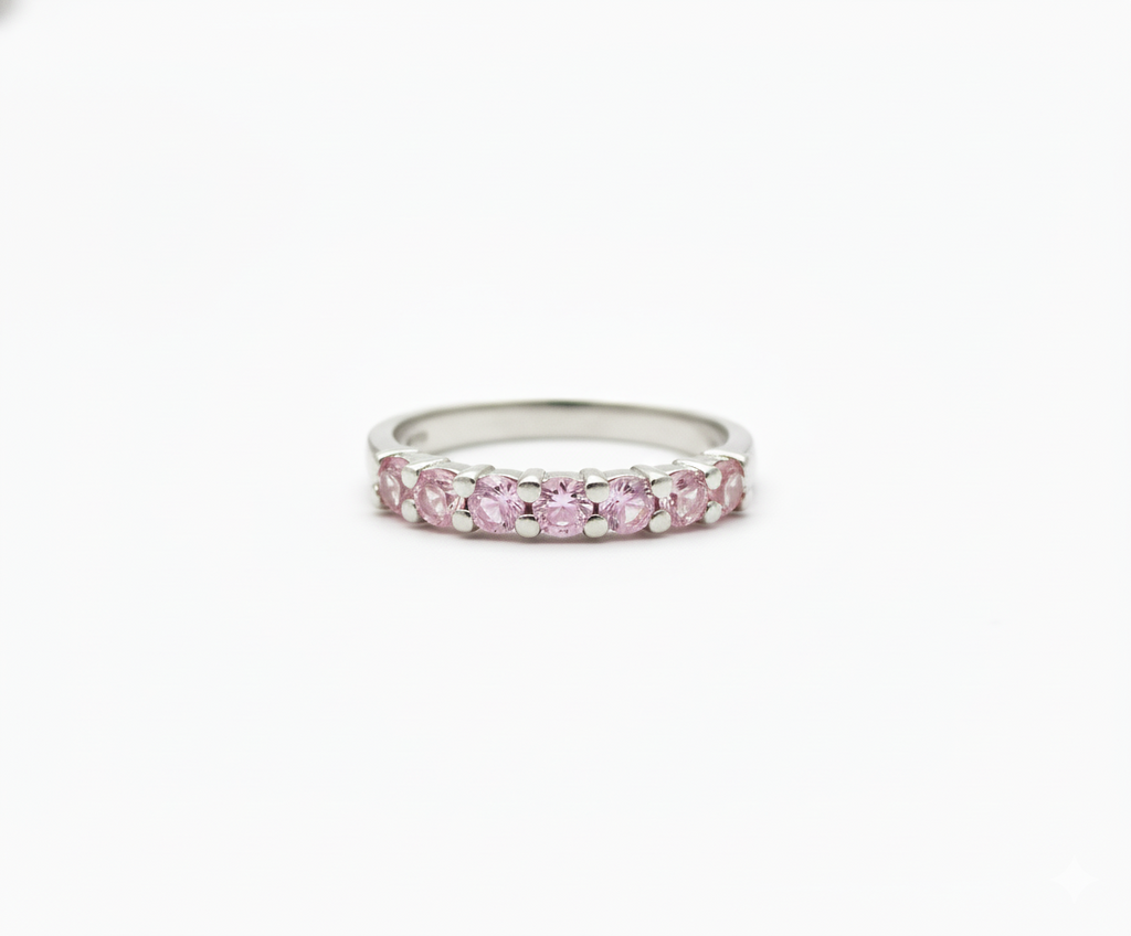 Anillo Medio Riviere Shiny - Plata 950