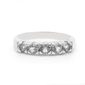 Anillo Medio Riviere 2 - Plata 950