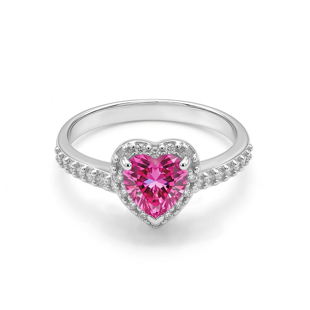 Anillo Amour Rosé - Plata 925/950