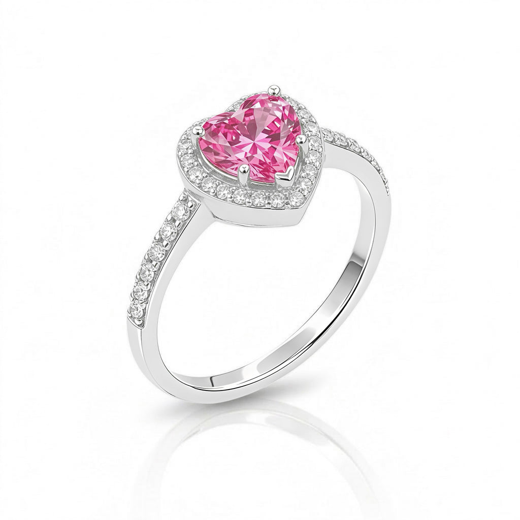Anillo Amour Rosé - Plata 925/950