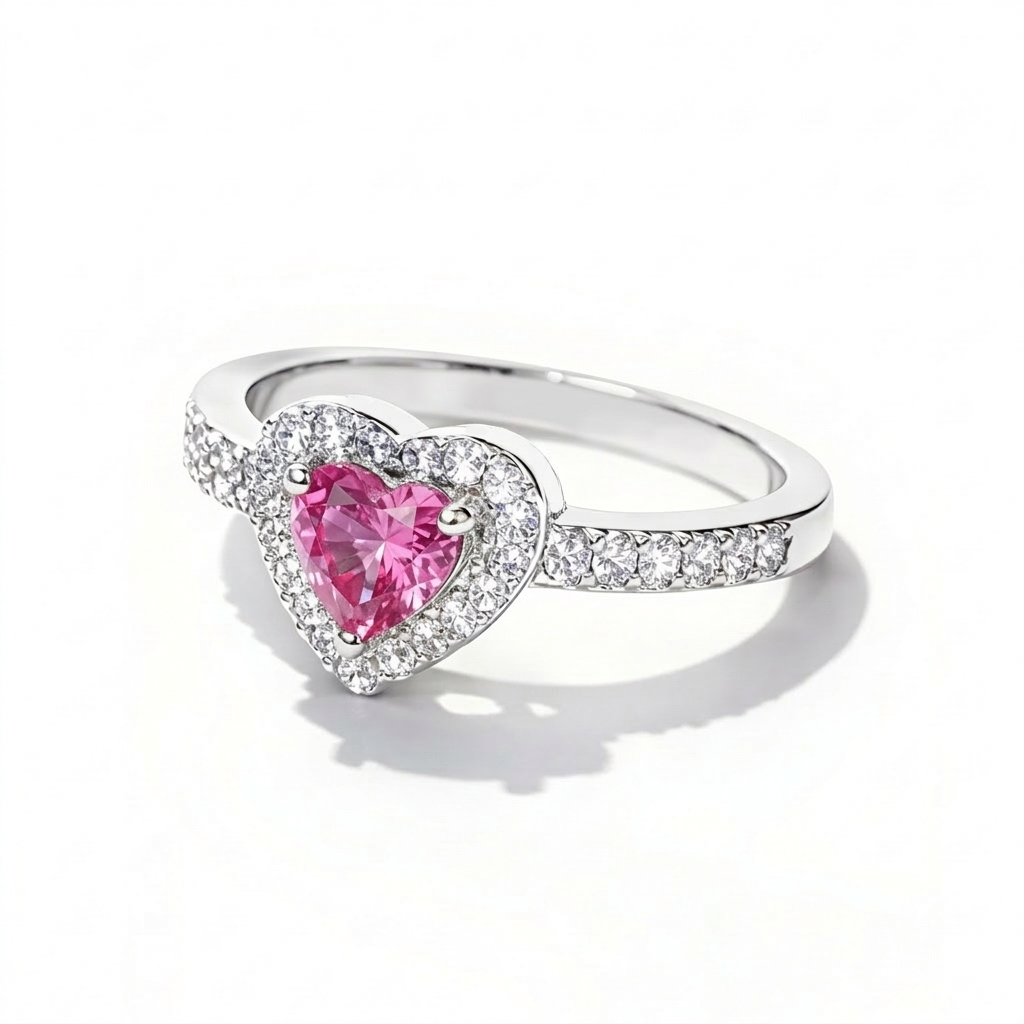 Anillo Amour Rosé - Plata 925/950