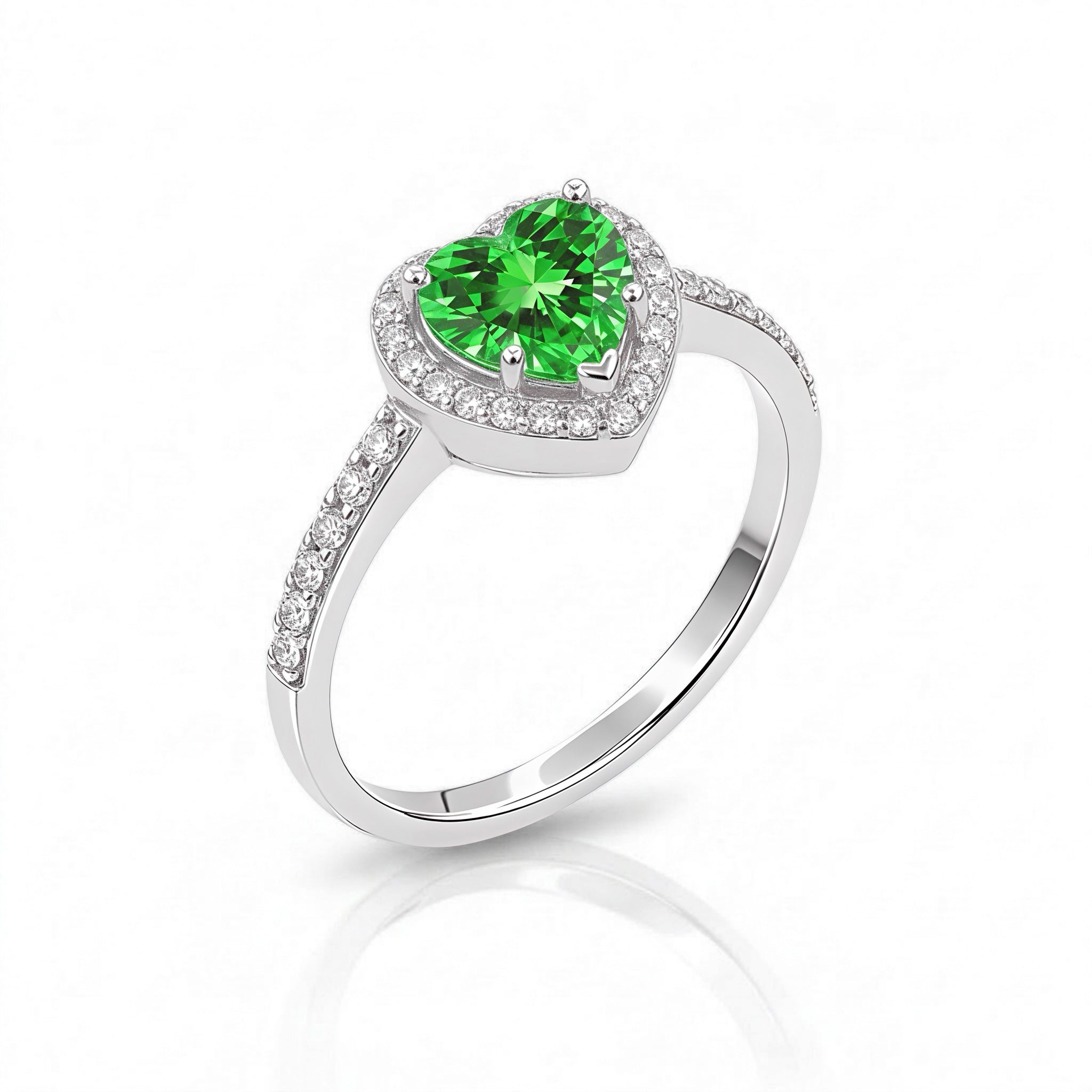 Anillo Emerald Love - Plata 950/925