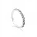 Anillo Medio Riviere Light - Plata 950