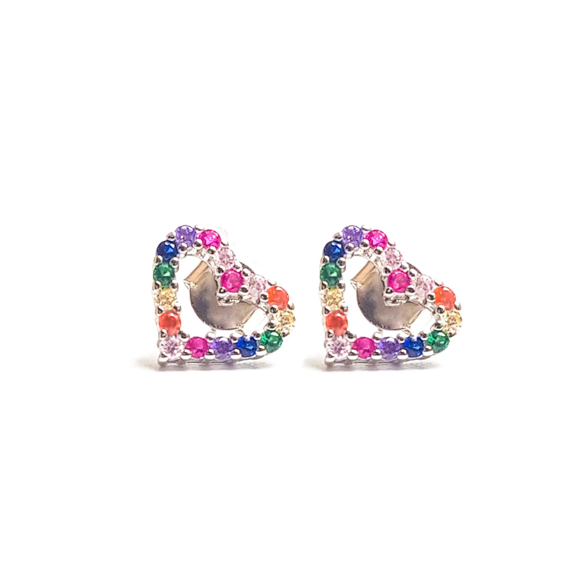 Aretes Cora Rainbow - Plata 950/925