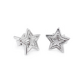 Aretes estrellas-Plata 950/925