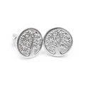 Aretes Árbol de la vida-Plata 950/925