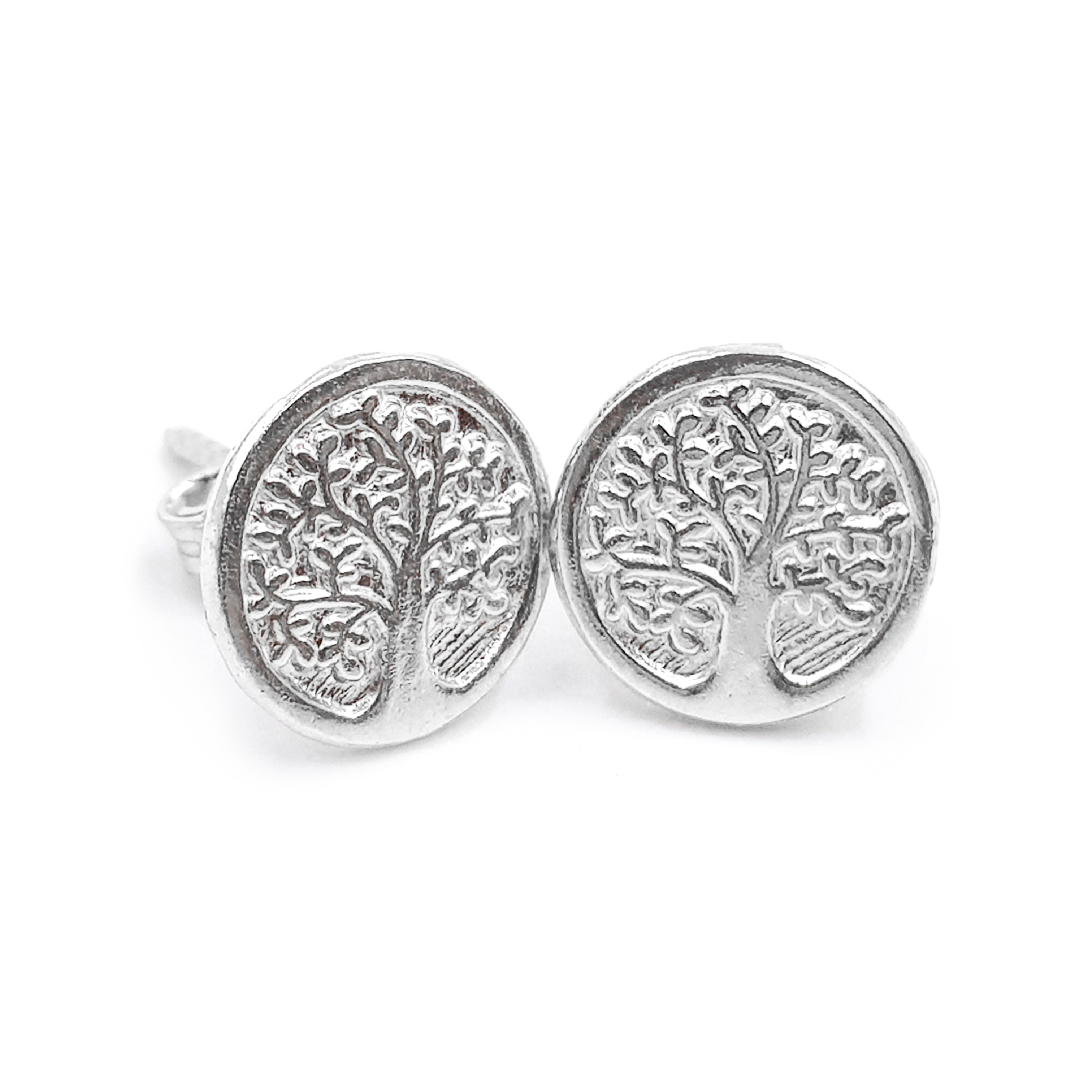 Aretes Árbol de la vida-Plata 950/925