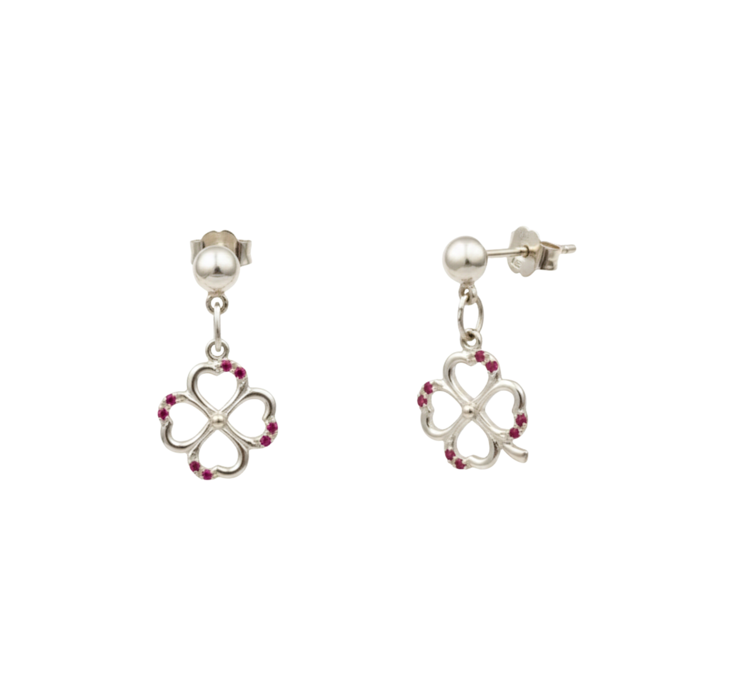 Aretes Amuleto Carmesí-Plata 950