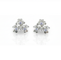 Aretes Flores de invierno- Plata 950