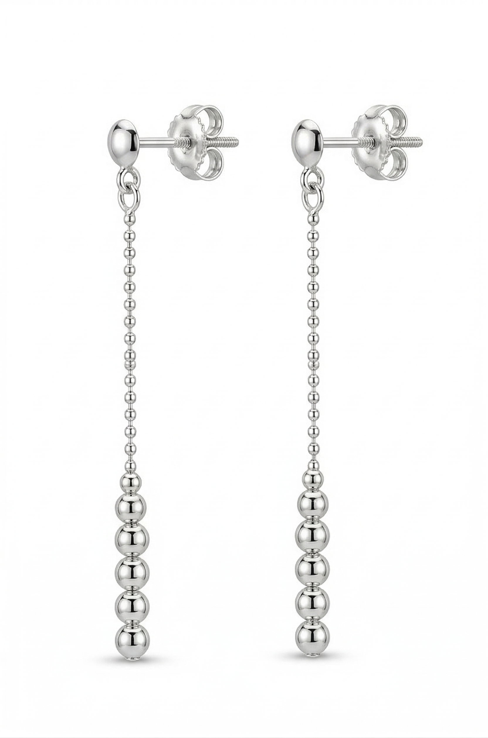 Aretes Bolitas - Plata 925