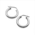 Argollas Tubulares Ovaladas -Plata 950/925