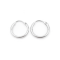 Argollas Tubulares Mini - Plata 950/925
