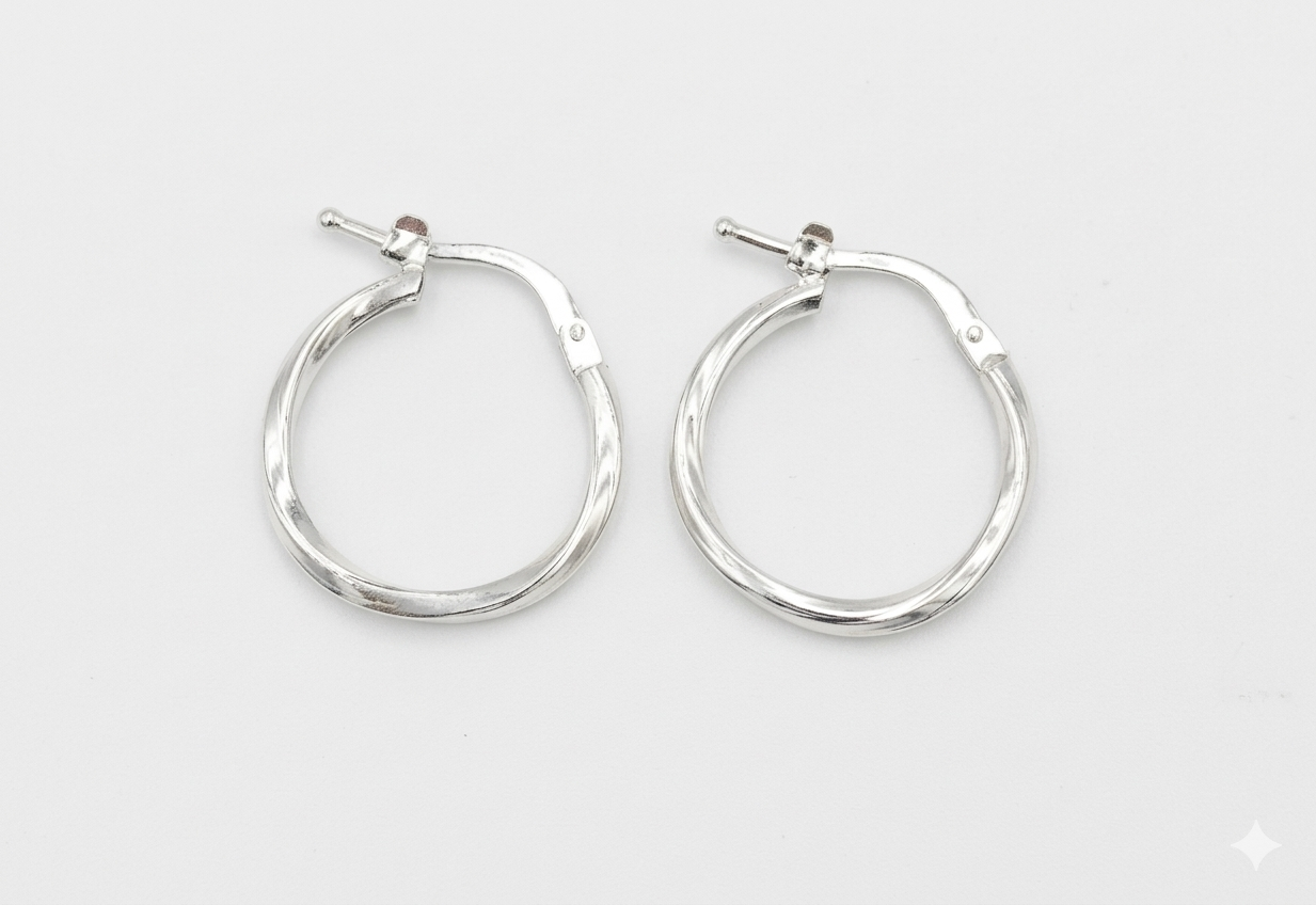 Argollas Abstract - Plata 950/925
