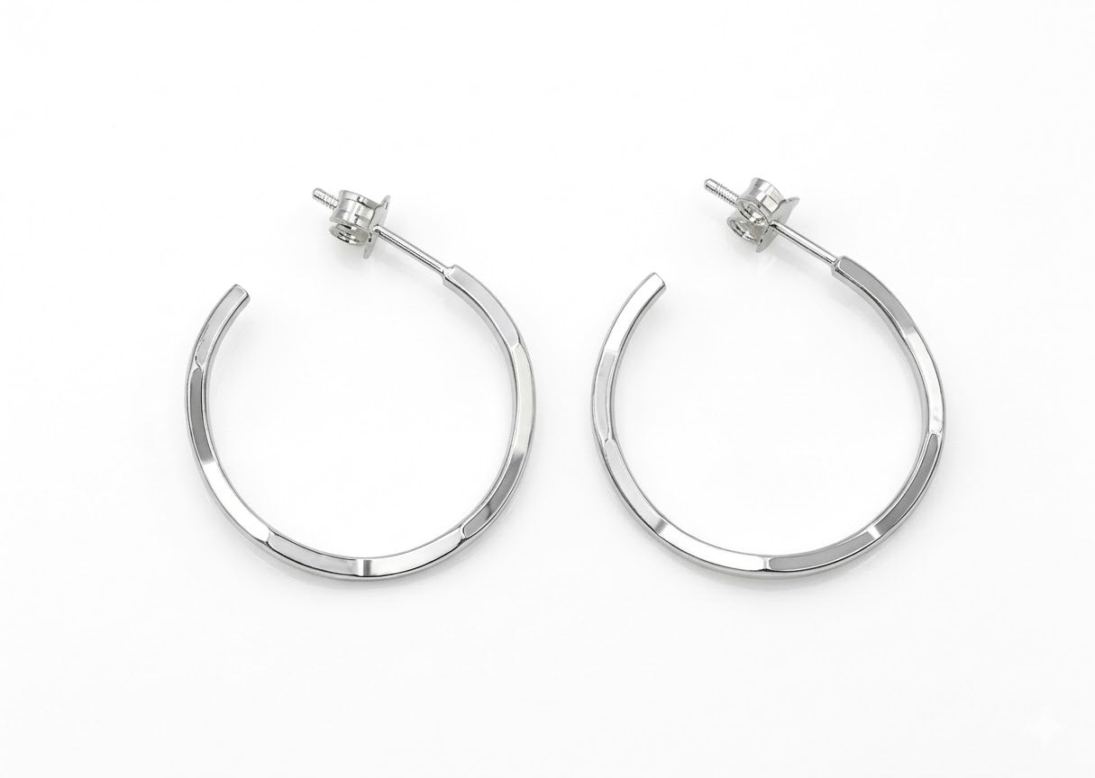 Argollas Geométricas - Plata 950/925