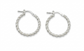 Argollas Entorchadas shiny - Plata 950/925