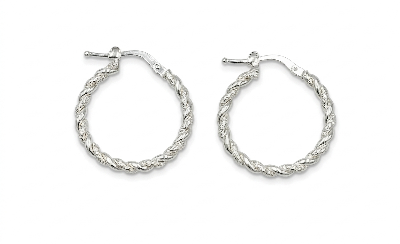 Argollas Entorchadas shiny - Plata 950/925
