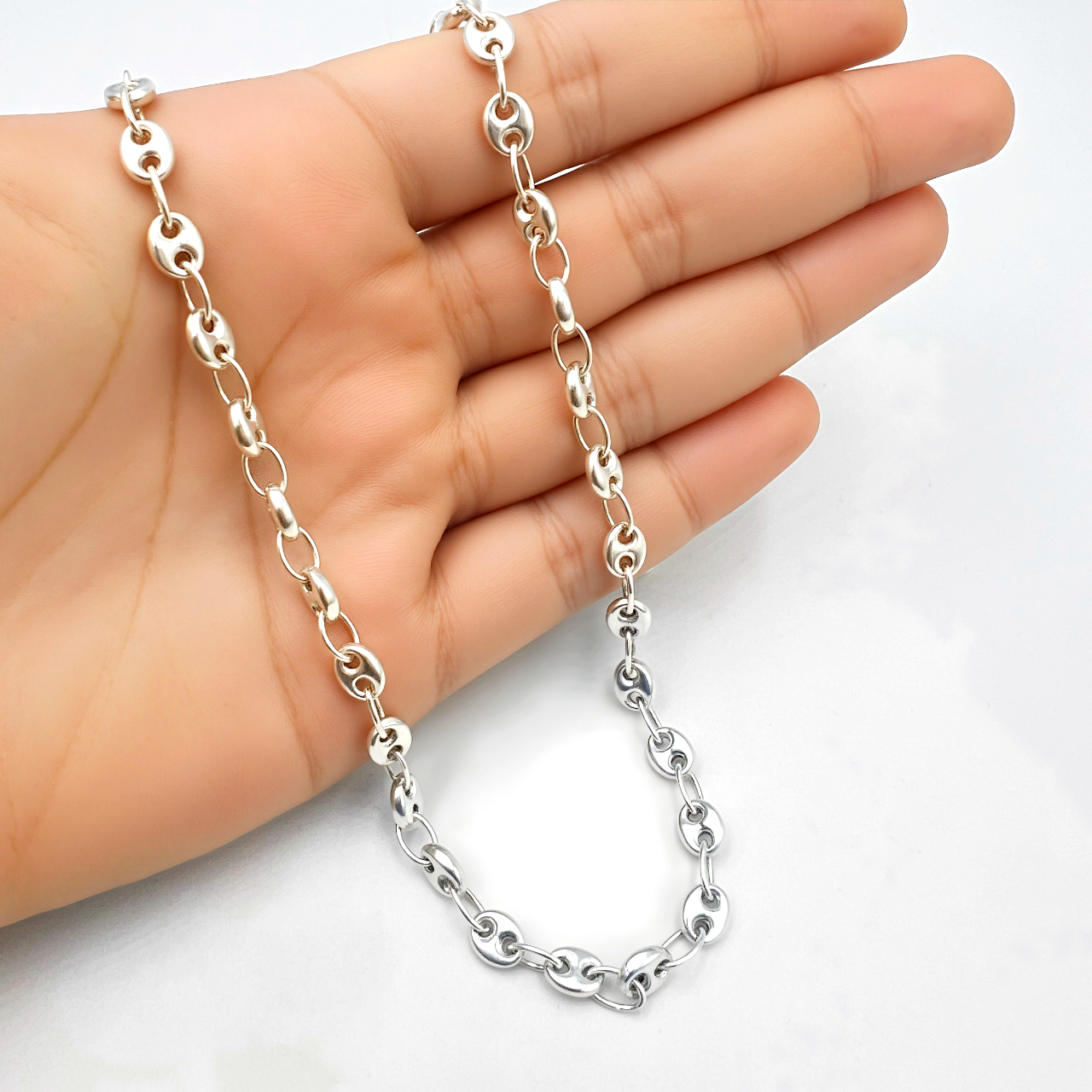 Cadena Enlace Infinito - Plata 950/925