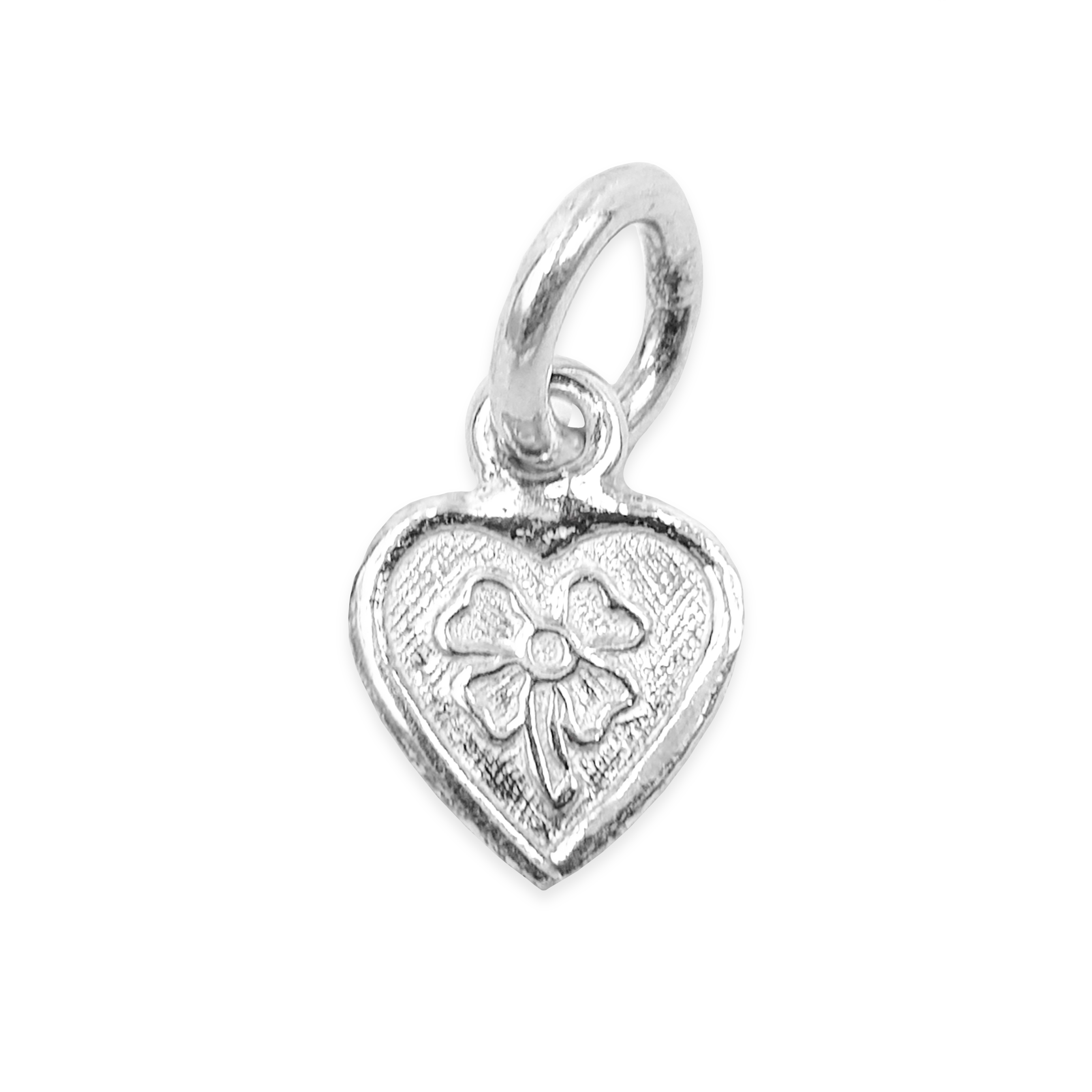 Corazón con Trébol - Plata 950/925
