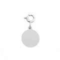 Charm Placa Circular - Plata 950/925