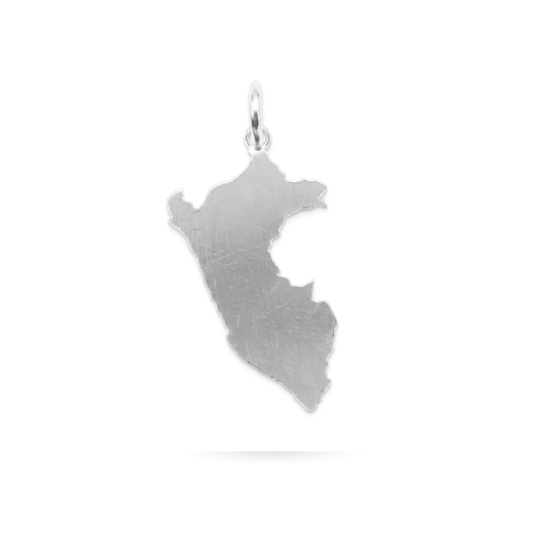 Dije Love Perú Mapa 4 - Plata 950