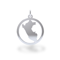Dije Love Perú Mapa 2-Plata 950