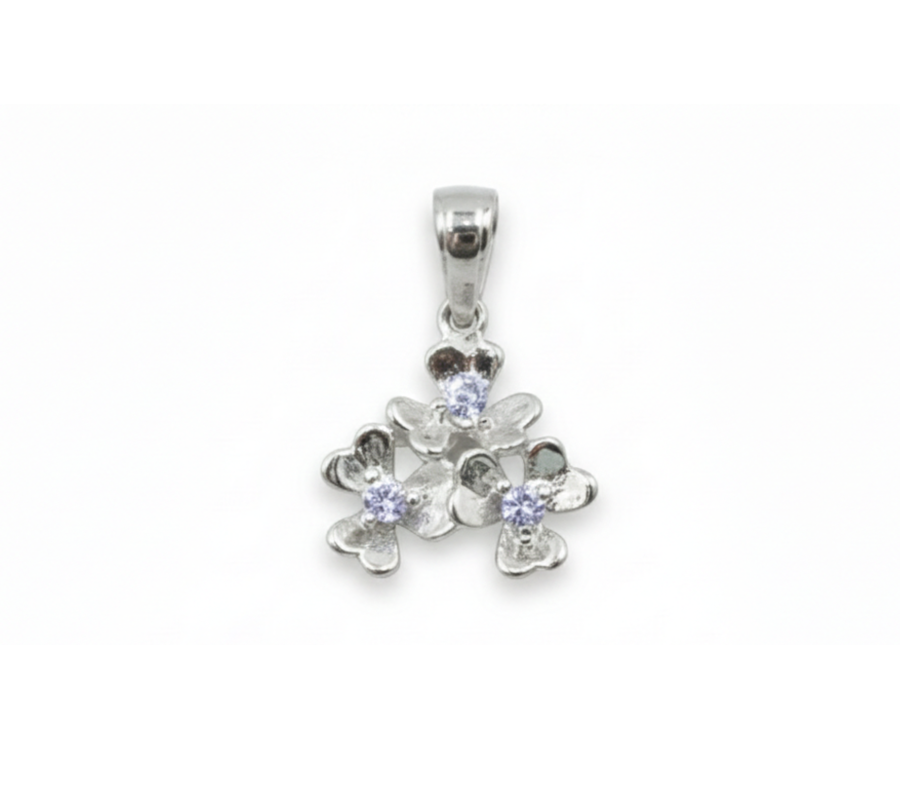 Dije Flores de Invierno-Plata 950