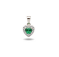 Dije Amor Esmeralda  Plata 950