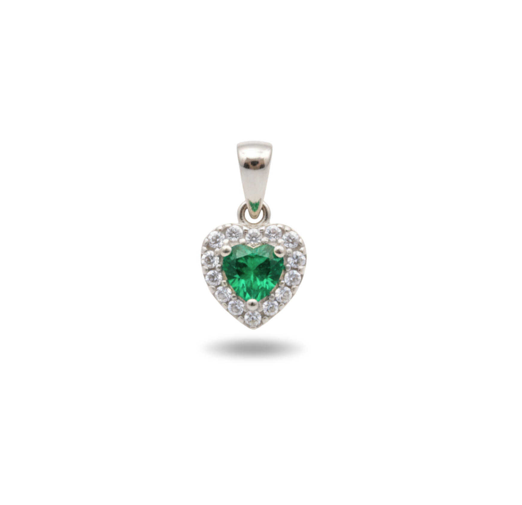 Dije Amor Esmeralda  Plata 950