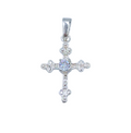 Dije Cruz Budded -Plata 925