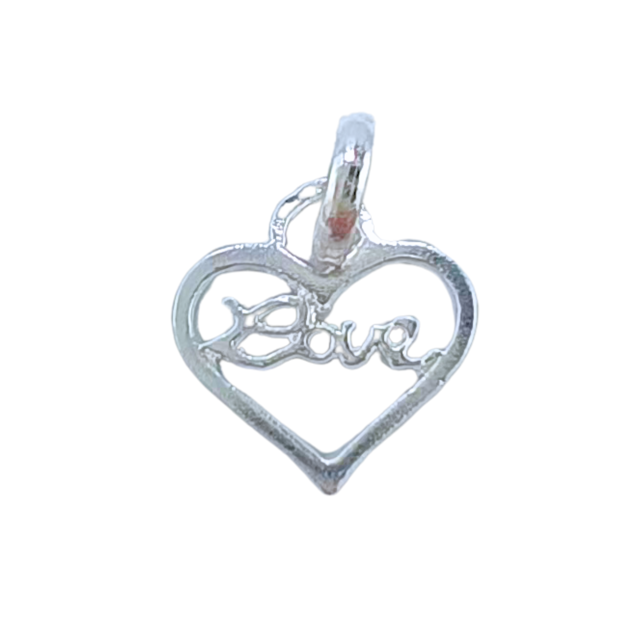 Dije Corazón Love - Plata 925