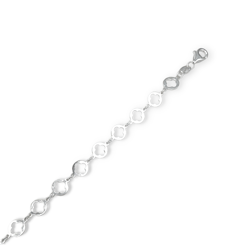 Pulsera Flor de Plata  Plata 925