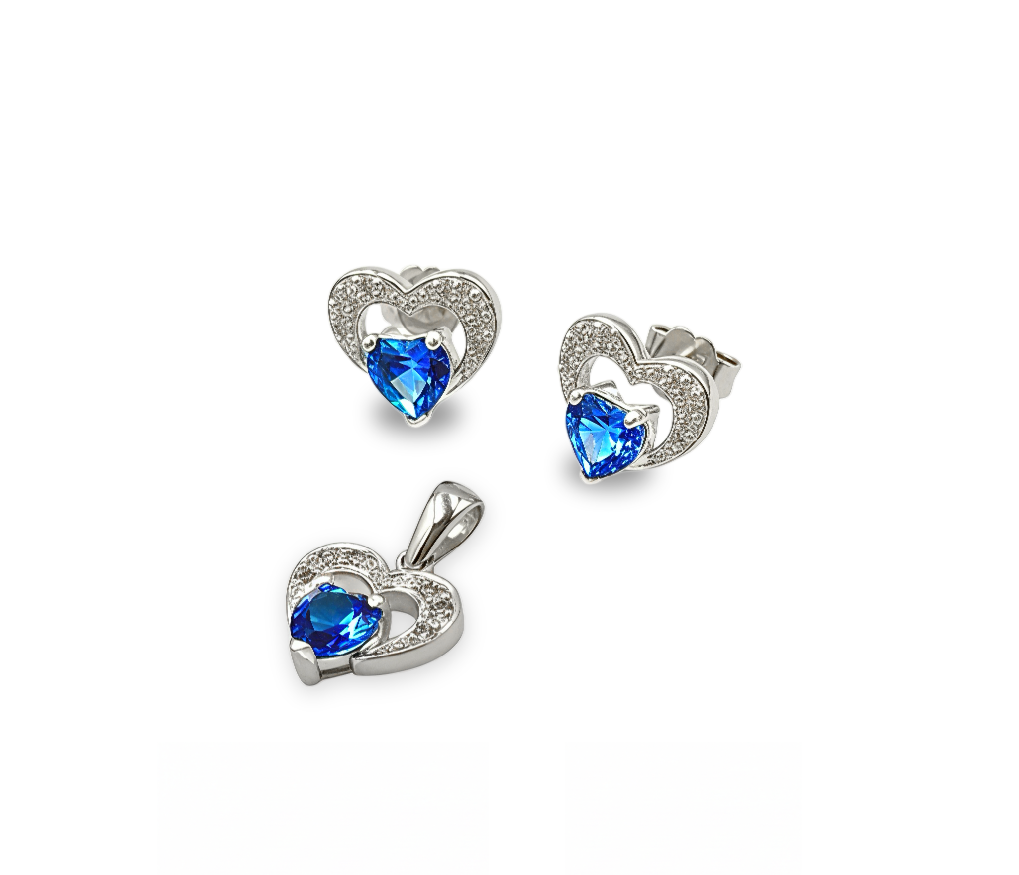 Set Promesa Azul - Plata 950