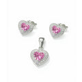 Set Amor Rosa - Plata 950