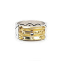 Anillo Atlante Caballero – Plata 950 / Oro 18K