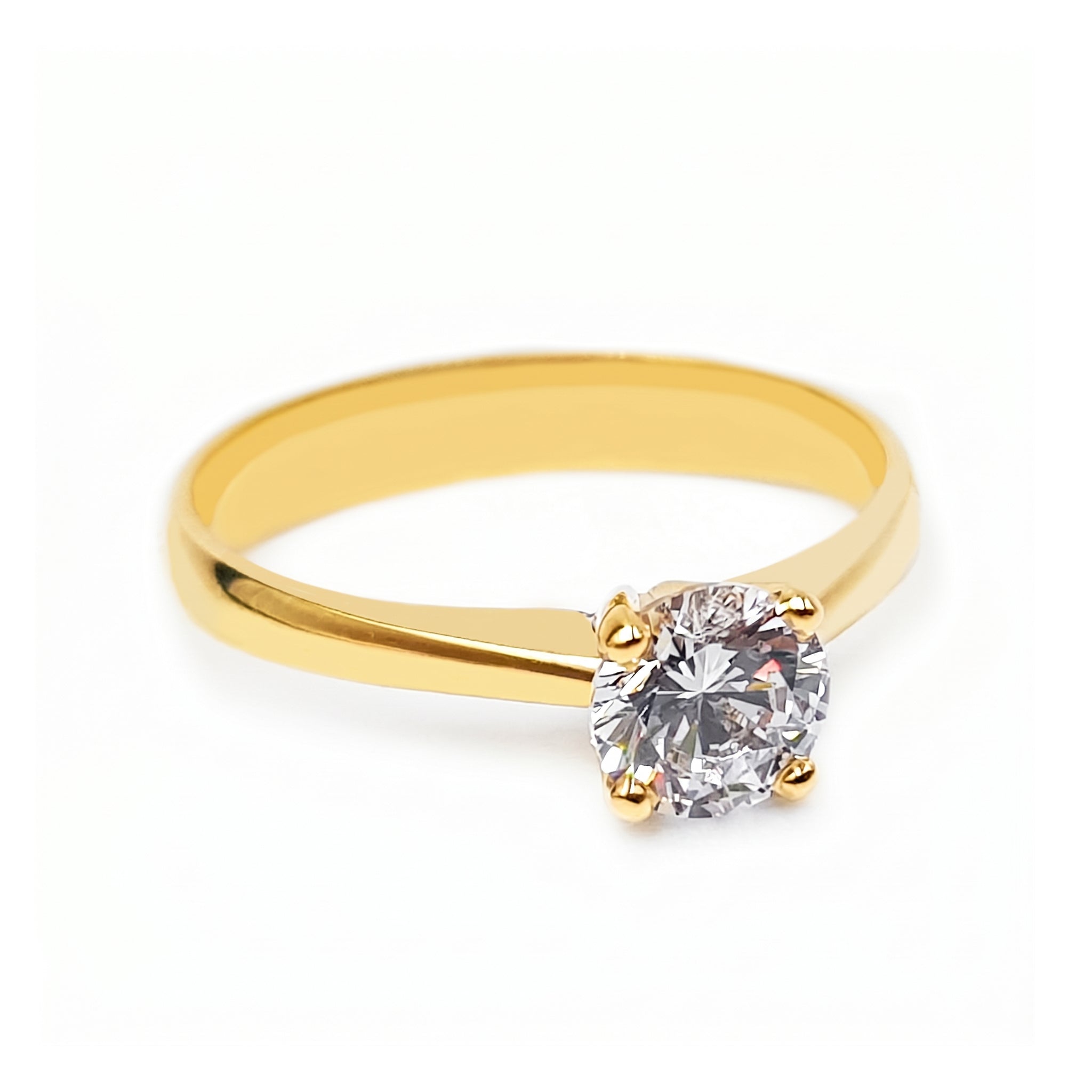 Anillo De Compromiso V42  Oro 18K