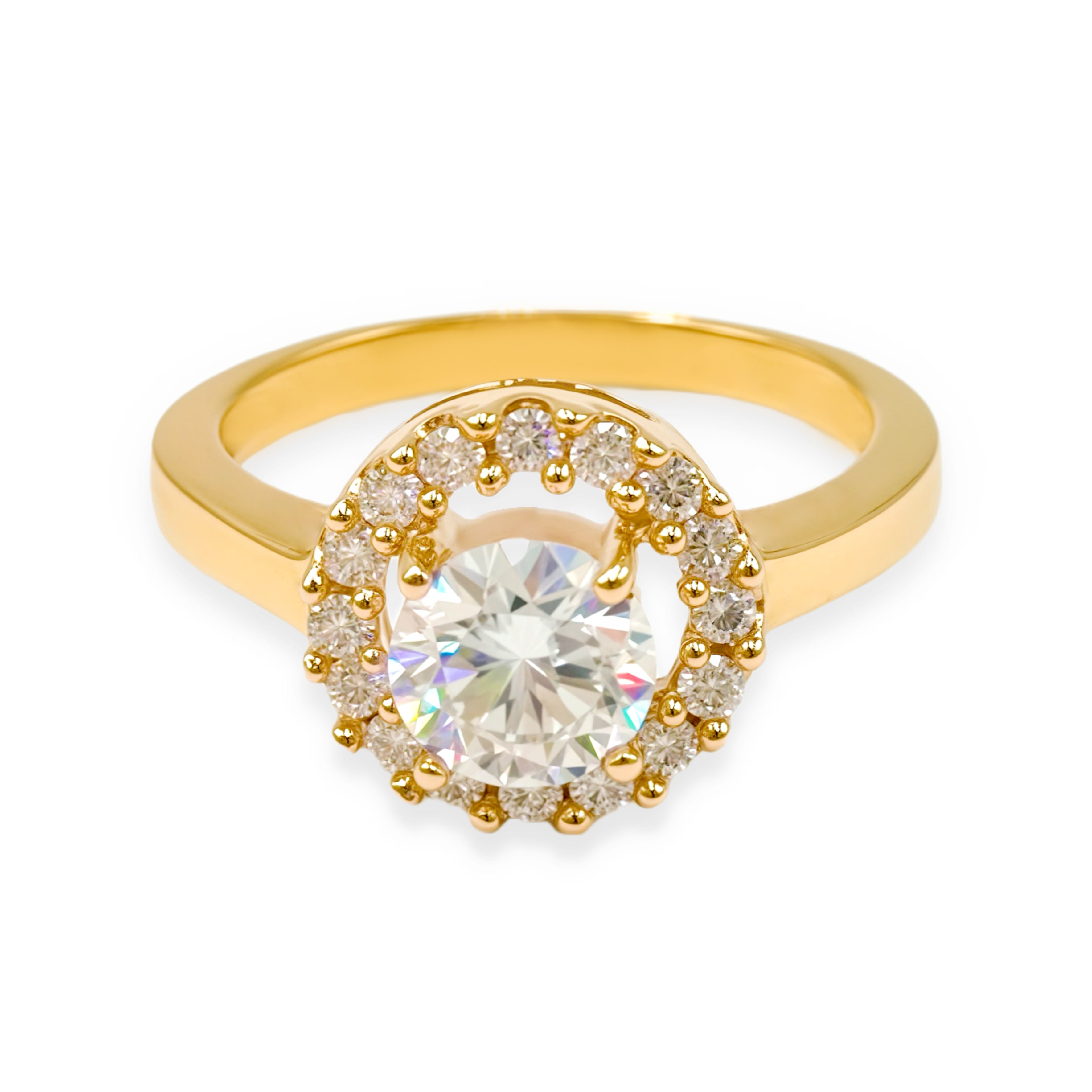 Anillo De Compromiso V3  Oro 18K